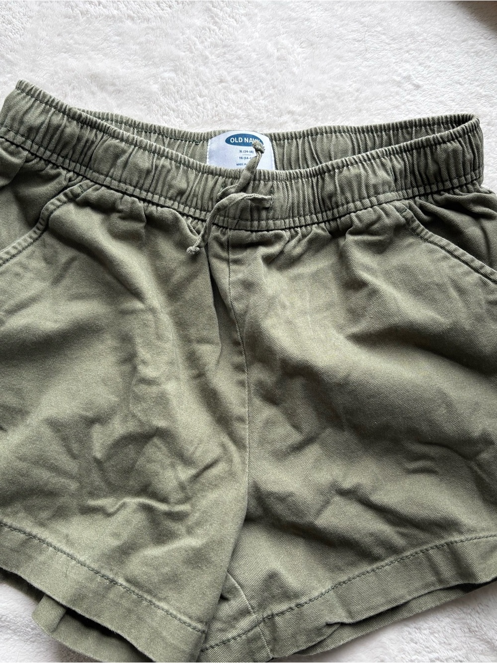 Old Navy Olive Green Elastic Waist Shorts